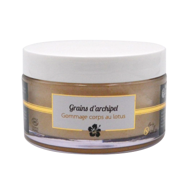 Gommage corps au lotus – Grains d&rsquo;Archipel