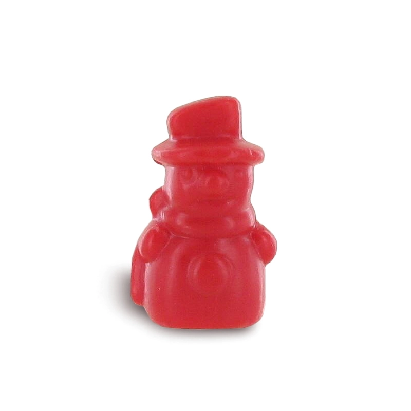 Savon bonhomme de neige rouge parfum cerise
